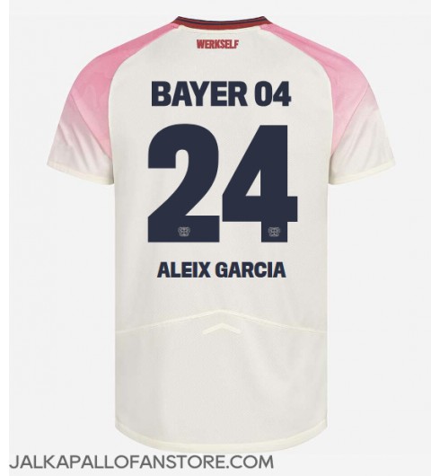 Bayer Leverkusen Aleix Garcia #24 Vieraspaita 2025-26 Lyhythihainen Bayer Leverkusen Aleix Garcia #24 Vieraspaita 2025-26 Lyhythihainen